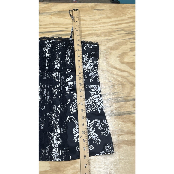 WHBM Y2K Babydoll Silk Camisole Going Out Size Medium Lace Feminine Whimsygoth - Picture 13 of 14
